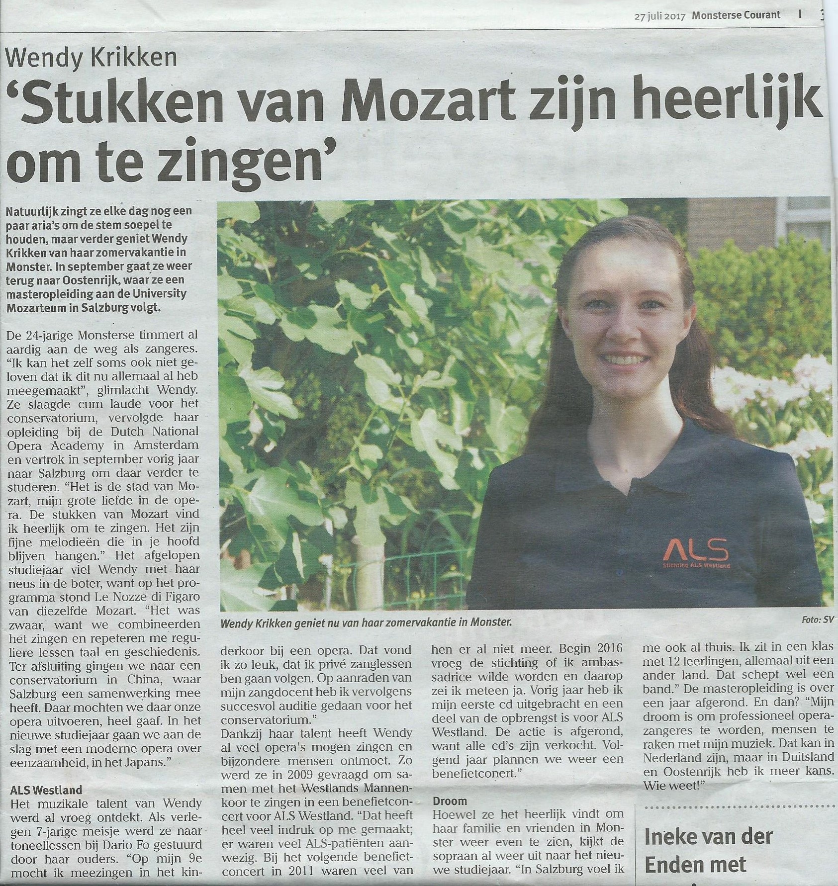 Wendy Krikken ALleS Westland